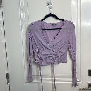 Light Purple Crop Top - Shein - Large